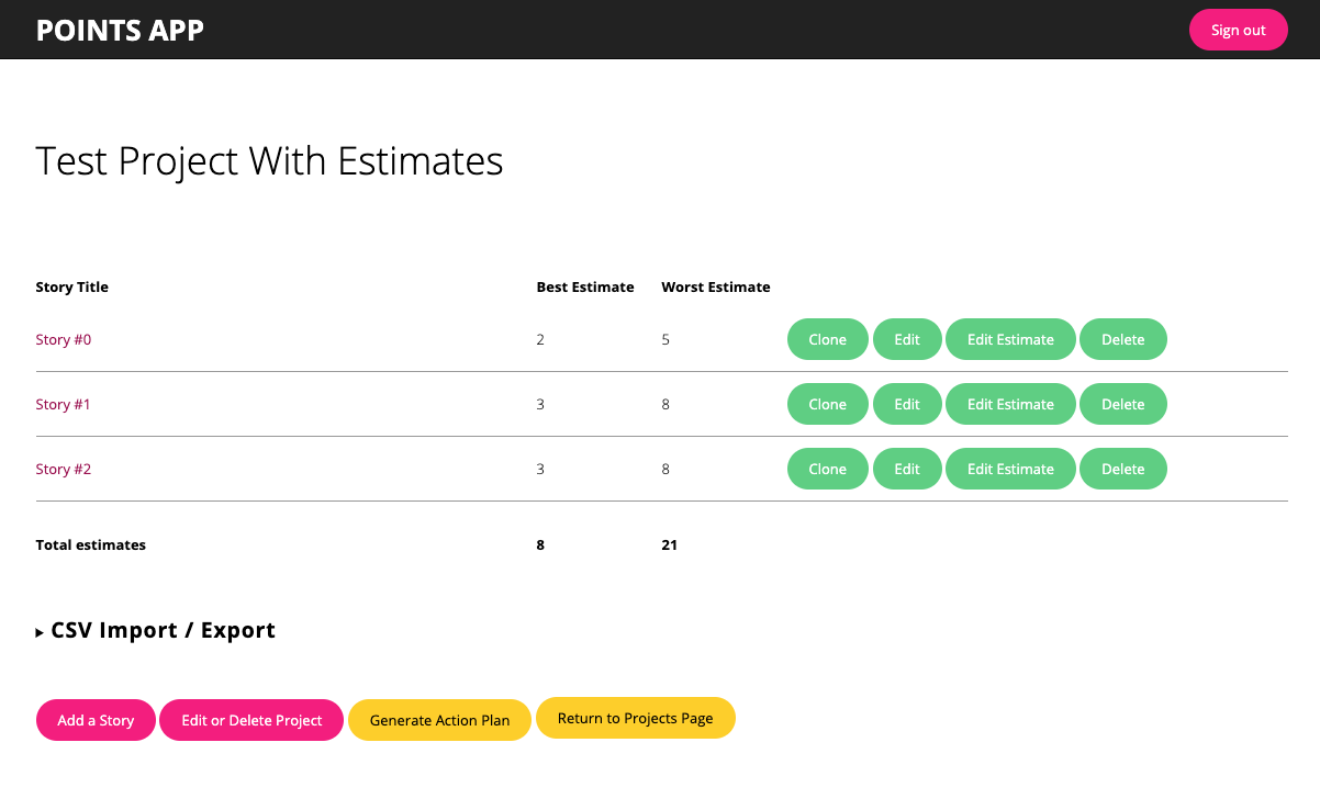 estimate points OmbuLabs